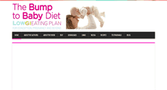 Desktop Screenshot of bumptobabydiet.com