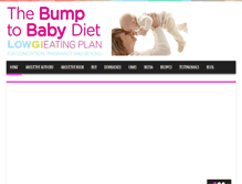 Tablet Screenshot of bumptobabydiet.com